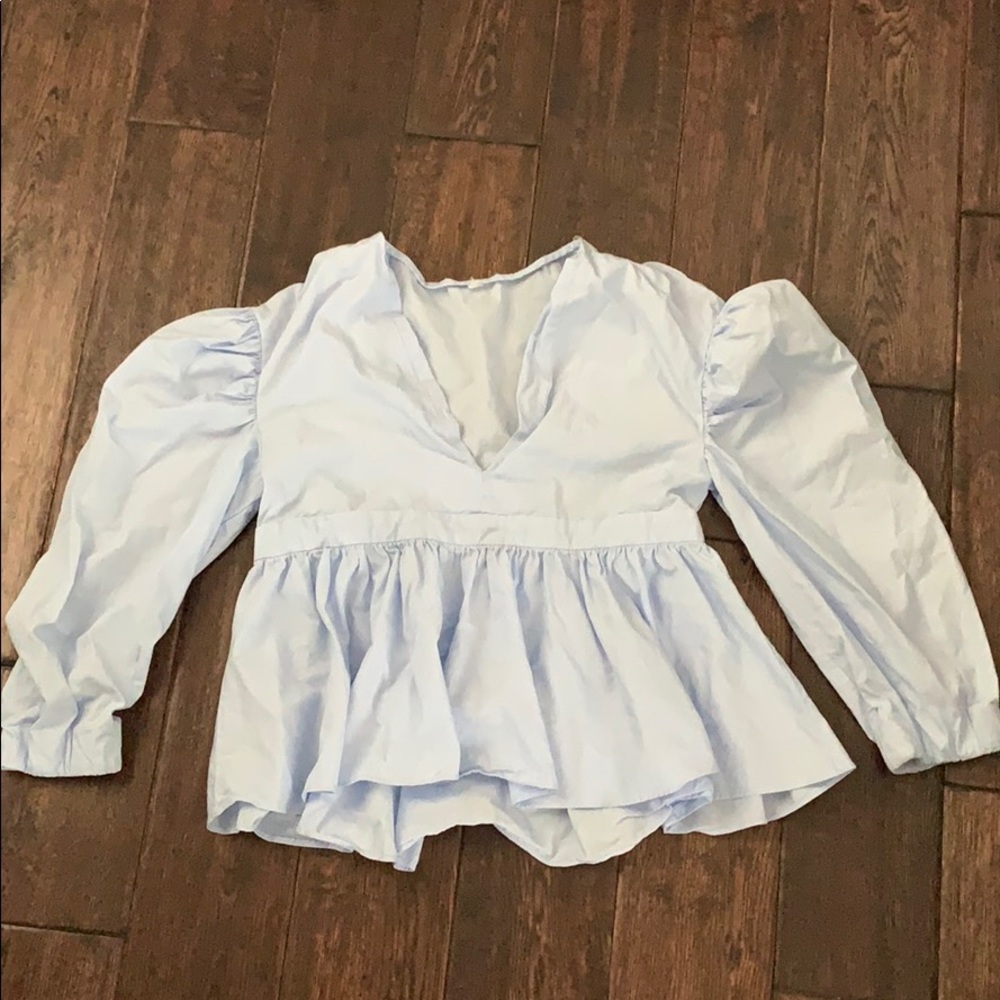 Blue Zara top